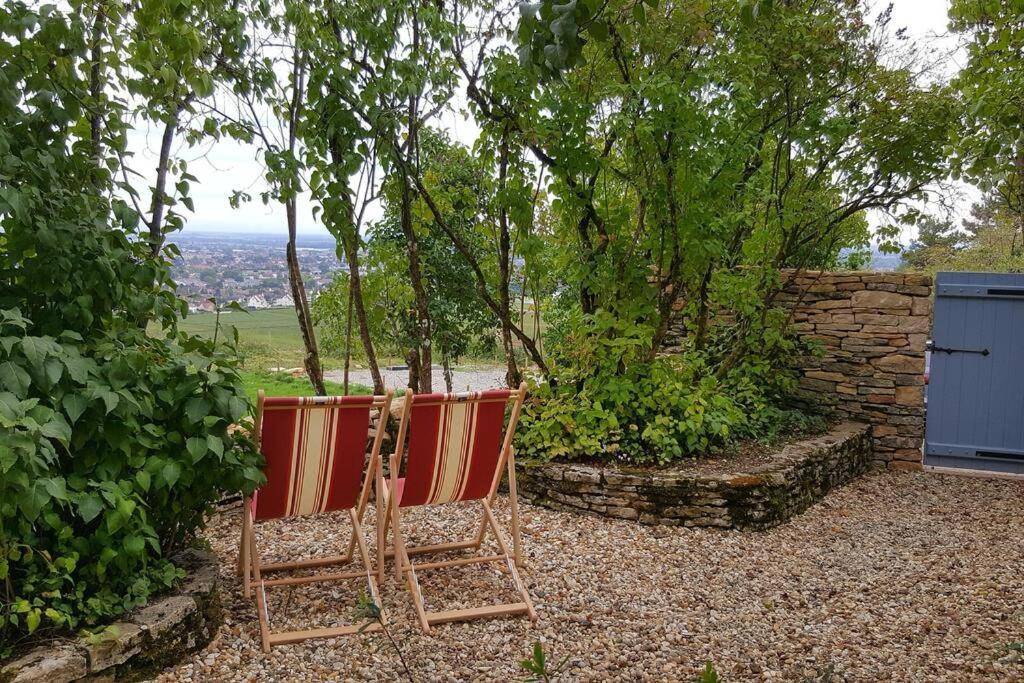 La Maison De L'Ecu : Charme Et Vue Incroyable Бон Екстериор снимка